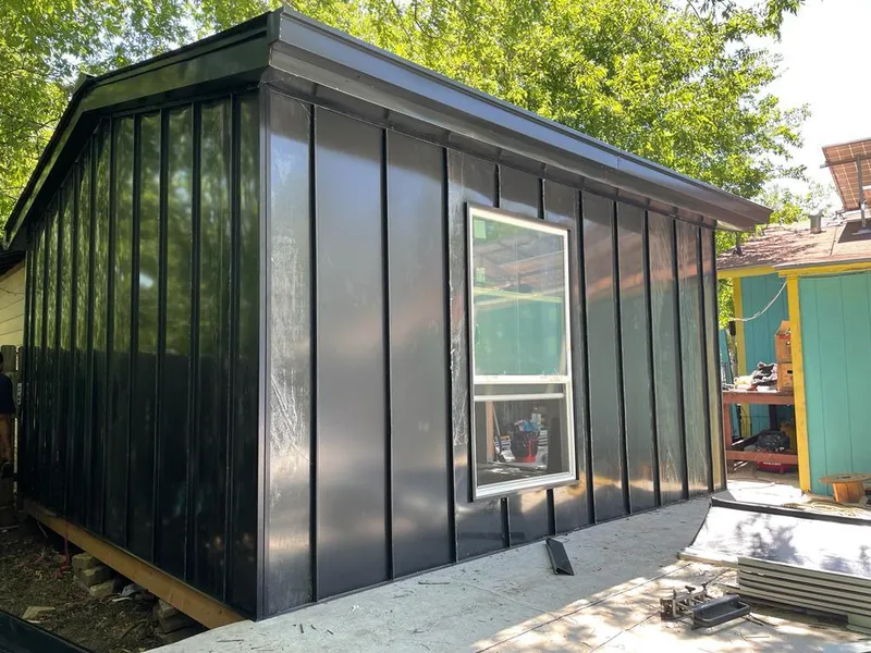 Black standing seam metal wall panels for Metal Roof Installation in East Palo Alto